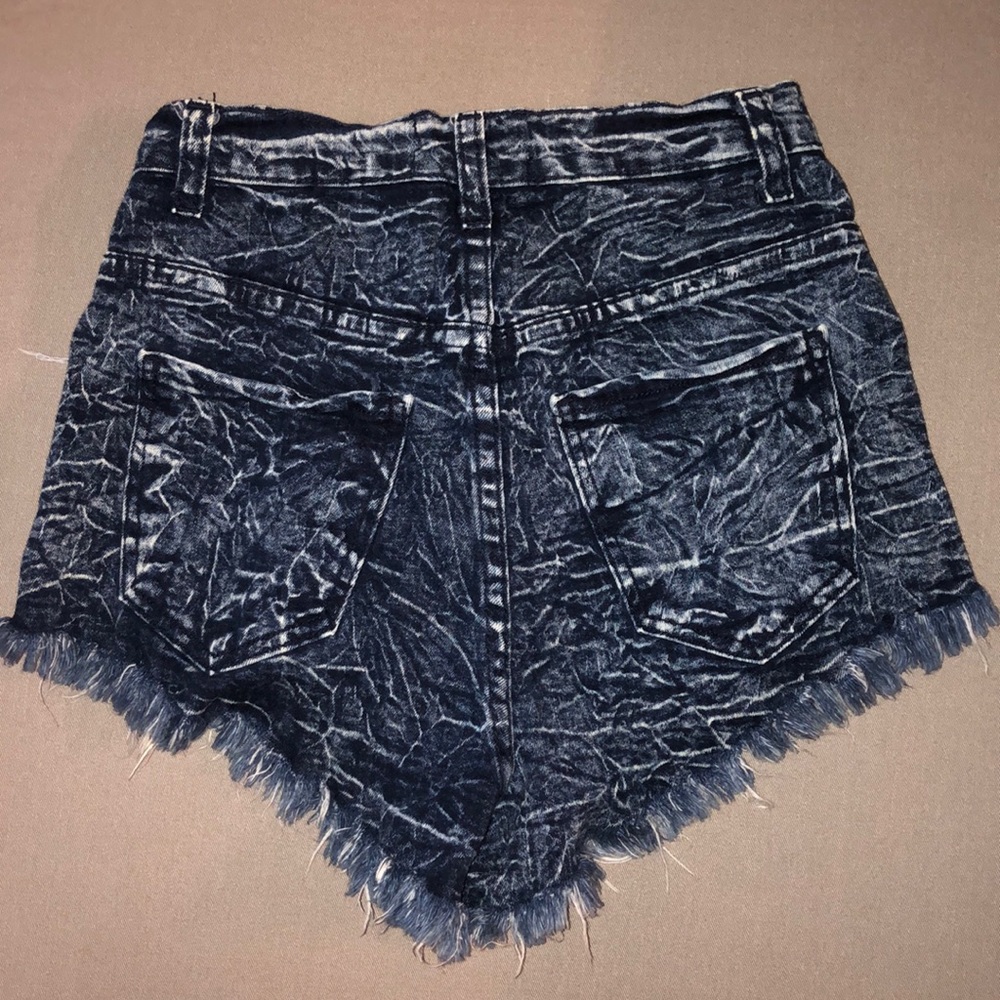 High rise Windsor distressed jean shorts sexy booty summer vacation fun casual - Picture 2 of 3
